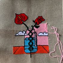 My project in Cross-Stitch Creation course. Embroider, Decoration, and Traditional illustration project by Janaina da Veiga - 05.31.2021