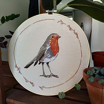 Mi Proyecto del curso: Pintar con hilo: técnicas de ilustración textil. Traditional illustration, and Embroider project by laura.perez.bernabe - 06.10.2021