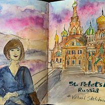 My project in Artistic Watercolor Sketching: Dare to Express Your Ideas course. Traditional illustration, Sketching, Creativit, Drawing, Watercolor Painting, and Sketchbook project by Cathy Smith - 06.11.2021