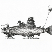 My project in Surrealistic Fineliner Illustration course Ein Projekt aus dem Bereich Traditionelle Illustration, Bleistiftzeichnung, Zeichnung, Realistische Zeichnung, Artistische Zeichnung und Illustration mit Tinte von S. Teabo - 06.06.2021