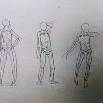 Mi Proyecto del curso: Dibujo anatómico para principiantes.. Fine Arts, Sketching, Pencil Drawing, Drawing, Realistic Drawing, and Figure Drawing project by Sherlyn Rojas - 06.12.2021