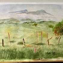Piton des neiges, ile de la Reunion. Een project van Aquarelschilderen van luco_spincer - 12.06.2021