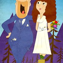 Mi boda!. Un projet de Illustration traditionnelle, Conception de personnages , et Dessin de Enrique Barrón Abarca - 13.06.2021