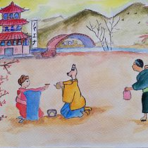 Mi Proyecto del curso: Ilustración en acuarela con influencia japonesa by Baena  . % Carlos Baena tarafından hazırlanan Geleneksel illüstras, on, Çizim, Sulubo, Ve a Resim projesi - 06.13.2021