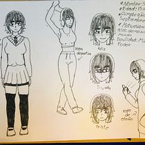 Mi Proyecto del curso: Creación de personajes manga. Traditional illustration, Character Design, Comic, and Manga project by Gela Briones - 06.14.2021