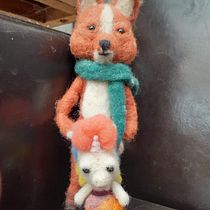 Mi Proyecto del curso: Needle felting: creación de personajes con lana y aguja. Artesanato, e Design de brinquedos projeto de Cathya Urquieta Medina - 14.06.2021