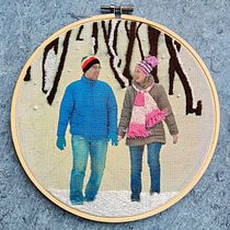 My project in Photo Embroidery on Fabric course. Photograph, Collage, Paper Craft, Printing, Embroider, and DIY project by Alida - 05.28.2021