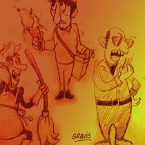 Mi Proyecto del curso: Introducción a la creación de personajes estilo cartoon. Un projet de Illustration traditionnelle, Conception de personnages , et Dessin de Mariana Cravenna - 12.06.2021