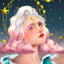 Meu projeto do curso: Retrato digital no Photoshop com um toque de fantasia. Traditional illustration, Drawing, Digital Illustration, Portrait Drawing, Digital Drawing, and Digital Painting project by Laura Cristina - 06.10.2021