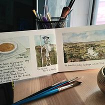 My project in Watercolor Travel Journal course. Traditional illustration, Watercolor Painting, Architectural Illustration, and Sketchbook project by kris_hill10 - 06.15.2021