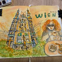 My project in Artistic Watercolor Sketching: Dare to Express Your Ideas course. Traditional illustration, Sketching, Creativit, Drawing, Watercolor Painting, and Sketchbook project by kellyliang9 - 06.16.2021