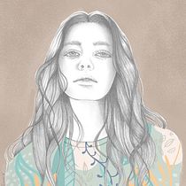 Mi Proyecto del curso: Retrato con lápiz, técnicas de color y Photoshop Ein Projekt aus dem Bereich Traditionelle Illustration, Bildende Künste, Bleistiftzeichnung, Zeichnung, Digitale Illustration und Porträtzeichnung von Gaby Contreras - 14.06.2021