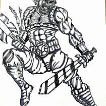 Mi Proyecto del curso: Ilustración para cómics: anatomía de un superhéroe. Un progetto di Illustrazione tradizionale, Character design, Fumetto, Disegno a matita e Disegno anatomico di alhhe8 - 16.06.2021