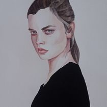 My project in Watercolor Portrait from a Photo course. Traditional illustration, Watercolor Painting, and Portrait Drawing project by Ана Христева - 06.15.2021