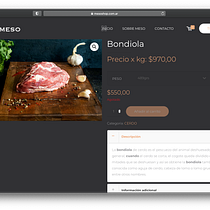 MESO: Premium Butcher Shop. Projekt z dziedziny Informat, ka, Marketing, Web design, Tworzenie stron internetow, ch, Marketing c, frow i  e-commerce użytkownika Marcos Bazterrica - 16.06.2021
