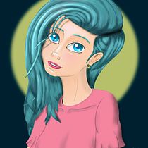 My project in Female Character Portraits in Procreate course. Projekt z dziedziny Trad, c, jna ilustracja, Ilustracja c, frowa, R, sunek c i frow użytkownika jquintanacarrero - 15.06.2021