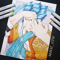 Mi Proyecto del curso: Coloreado con marcadores para dibujo manga. Traditional illustration, Comic, Color Theor, and Manga project by Hirold Alvarado Turcios - 06.16.2021
