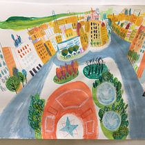 My project in Pictorial Sketchbook with Gouache course. Traditional illustration, Sketching, Drawing, Architectural Illustration, Sketchbook, and Gouache Painting project by Suha Younis - 06.17.2021