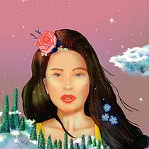 My project in Digital Fantasy Portraits with Photoshop course. Traditional illustration, Drawing, Digital Illustration, Portrait Drawing, Digital Drawing, and Digital Painting project by Malithi Madhushani - 06.17.2021