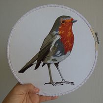 Mi Proyecto del curso: Pintar con hilo: técnicas de ilustración textil. Traditional illustration, and Embroider project by Priscila Da Fonseca - 06.17.2021
