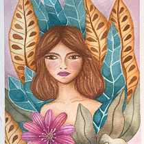 Meu projeto do curso: Animalário botânico: aquarela, tinta e grafite. Traditional illustration, Fine Arts, Painting, Drawing, Watercolor Painting, Botanical Illustration, Ink Illustration, and Naturalistic Illustration project by gitanaribeiro - 06.17.2021