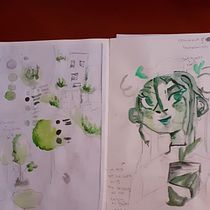 Mi Proyecto del curso: Técnicas de ilustración para desbloquear tu creatividad. Design, Traditional illustration, Fine Arts, Painting, Creativit, Creating with Kids, Sketchbook, Music, and Motion Graphics project by Alda Leiva - 06.17.2021