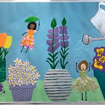 My project in Children's Narrative Illustration with Mixed Techniques course. Ilustração tradicional, Colagem, Desenho a lápis, Ilustração infantil, Narrativa, e Pintura guache projeto de Delonna Gibbs - 04.06.2021