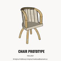 My project in Design and Conceptualization of a Chair course. Projekt z dziedziny Projektowanie i w, rób mebli, Wzornictwo przem, słowe i Projektowanie produktowe użytkownika Kristýna Hrášková - 18.06.2021