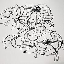 Peonies.  My project in Illustrating Nature: A Creative Exploration course. Traditional illustration, Painting, Drawing, Watercolor Painting, Ink Illustration, and Naturalistic Illustration project by ingridf - 06.18.2021
