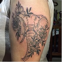 Mi Proyecto del curso: Tatuaje botánico con puntillismo. Un progetto di Illustrazione tradizionale, Design di tatuaggi e Illustrazione botanica di paocorvalan_b - 18.06.2021