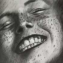 Va mina che ride. Traditional illustration, Fine Arts, Sketching, Pencil Drawing, Drawing, Portrait Drawing, Realistic Drawing, Artistic Drawing, and Figure Drawing project by Marta V - 06.18.2021