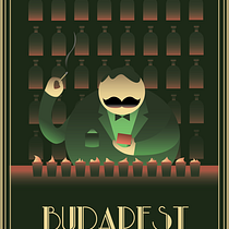 My project in Art Deco Style for Digital Illustration course. Traditional illustration, Fine Arts, Poster Design, and Digital Illustration project by Robin Hegedűs - 06.18.2021