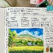 My project in Watercolor Travel Journal course. Traditional illustration, Watercolor Painting, Architectural Illustration, and Sketchbook project by beautyoncanvas1 - 06.19.2021