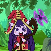 Meu projeto Lulu do jogo League of Legends. Design, Traditional illustration, Character Design, Vector Illustration, and Manga project by Cintia Medeiros Rosa - 06.18.2021