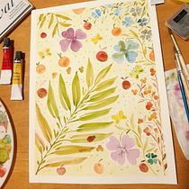 Mi Proyecto del curso: Colores en acuarela: descubre tu personalidad cromática. Un progetto di Pittura ad acquerello, Teoria del colore, Illustrazione tradizionale, Belle arti e Pittura di liliana Espejo Malca - 15.06.2021