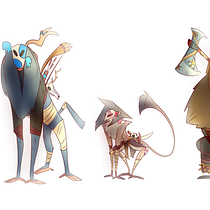 Mi Proyecto del curso: Introducción al diseño de personajes para animación y videojuegos. Un projet de Illustration traditionnelle, Animation, Conception de personnages, Jeux vidéo , et Conception de jeux vidéo de Martina Reynoso - 14.06.2021