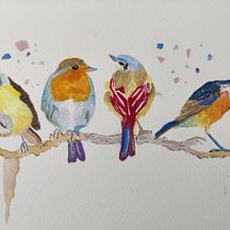 My project in Artistic Watercolor Techniques for Illustrating Birds course. Traditional illustration, Realistic Drawing, and Naturalistic Illustration project by Gijsbrechts Beatrix - 06.19.2021