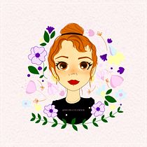 Mi Proyecto del curso: Retrato ilustrado con elementos botánicos. Un progetto di Illustrazione tradizionale, Illustrazione digitale, Illustrazione botanica e Disegno digitale di Mailen Pegoraro - 04.08.2021
