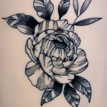 Mi Proyecto del curso: Tatuaje botánico con puntillismo. Un progetto di Illustrazione tradizionale, Design di tatuaggi e Illustrazione botanica di ignaciosegura - 20.06.2021