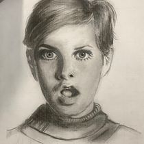 My project in Artistic Charcoal Portraiture: Creating Atmosphere course. Ilustração tradicional, Artes plásticas, Desenho, Desenho de retrato, Desenho realista, e Desenho artístico projeto de kputeri - 20.06.2021