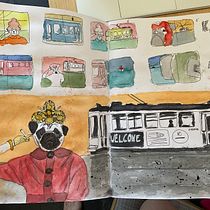 Mein Kursprojekt: Aquarellsketching: Drück deine Ideen aus . Traditional illustration, Sketching, Creativit, Drawing, Watercolor Painting, and Sketchbook project by tanja.bimczok - 06.20.2021