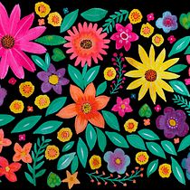 Mi Proyecto del curso: Estampados florales en acuarela con colores vibrantes. Traditional illustration, Pattern Design, Watercolor Painting, and Botanical Illustration project by Paulina Ramírez Reyes - 06.20.2021
