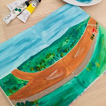 Mi Proyecto del curso: Sketchbook pictórico en gouache - Mělnik Landscape. Traditional illustration, Sketching, Drawing, Architectural Illustration, Sketchbook, and Gouache Painting project by María Nieves - 06.20.2021