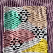 Mi Proyecto del curso: Intarsia crochet: teje tus propios tapices. Decoration, Fiber Arts, DIY, and Crochet project by Daniela Quintana - 06.19.2021