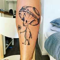 Mi Proyecto del curso: Tatuaje botánico con puntillismo. Un progetto di Illustrazione tradizionale, Design di tatuaggi e Illustrazione botanica di Gonzalo Gomez - 21.06.2021