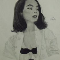 Mi Proyecto del curso: Retrato realista con lápiz de grafito. Traditional illustration, Fine Arts, Sketching, Pencil Drawing, Drawing, Portrait Drawing, Realistic Drawing, Artistic Drawing, and Figure Drawing project by Melissa Camacho Venegas - 06.21.2021