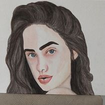 Meu projeto do curso: Retrato em aquarela a partir de uma fotografia. Traditional illustration, Watercolor Painting, and Portrait Drawing project by Monica Adamski - 06.21.2021