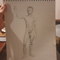 Mi Proyecto del curso: Dibujo realista de la figura humana. Traditional illustration, Fine Arts, Sketching, Pencil Drawing, Drawing, Realistic Drawing, and Figure Drawing project by Tomás Caicedo Peláez - 06.21.2021