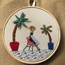Meu projeto do curso: Bordado em fotografias sobre tela. Photograph, Collage, Paper Craft, Printing, Embroider, and DIY project by Flora Romero - 06.22.2021