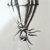  Ilustración surrealista con rotuladores: El gran escape Ein Projekt aus dem Bereich Traditionelle Illustration, Bleistiftzeichnung, Zeichnung, Realistische Zeichnung, Artistische Zeichnung und Illustration mit Tinte von Gaston Pace - 22.06.2021